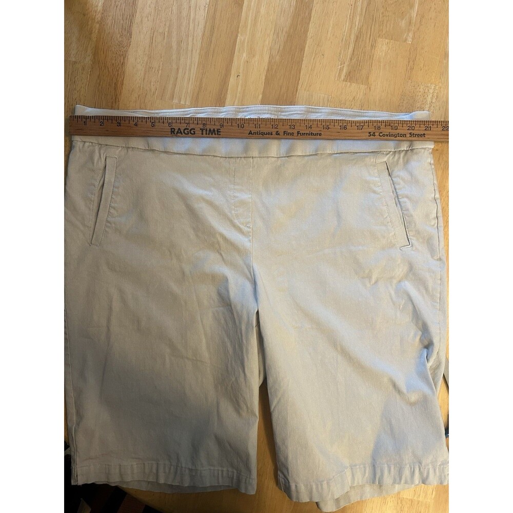 Kim Rogers Curvy 22W Beige Bermuda Walking Shorts Stretch Plus Size - Picture 8 of 12